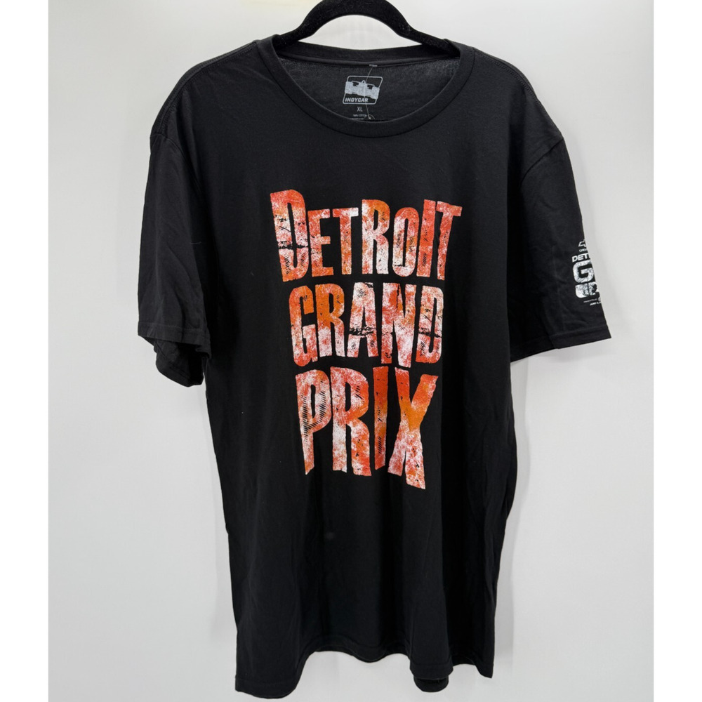 IndyCar T Shirt Mens Detroit Grand Prix Black Size XL Back To The Streets